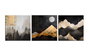 Wallity FAH17 Pintura Decorativa en Lienzo de 3 Piezas (30 x 30 cm)